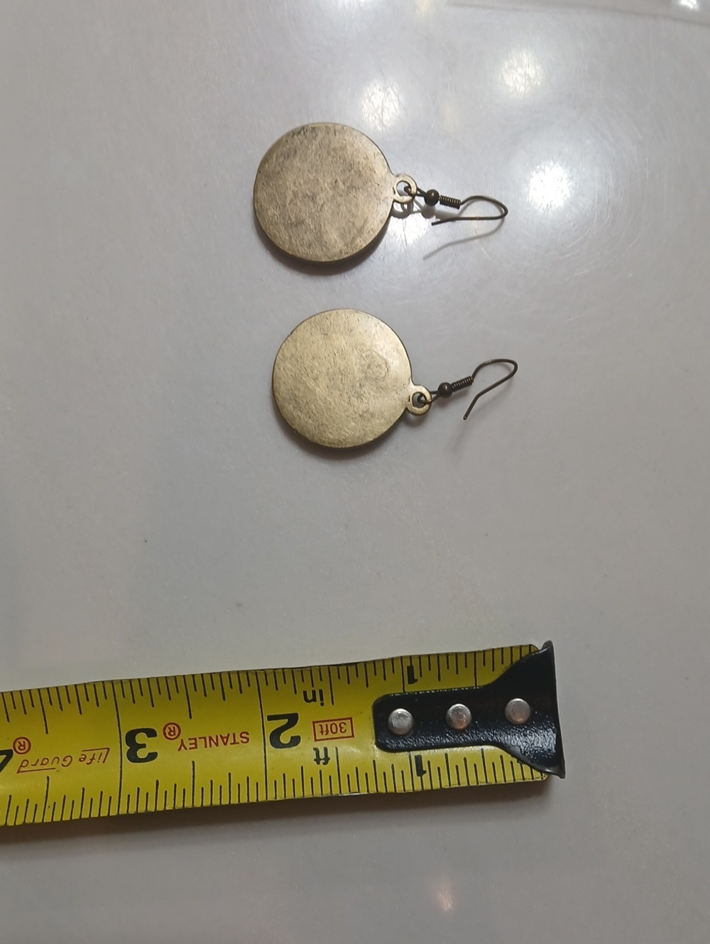 Michael Kors round logo dangle earrings feature the brand's iconic "MK" monogram - Picture 4 of 8